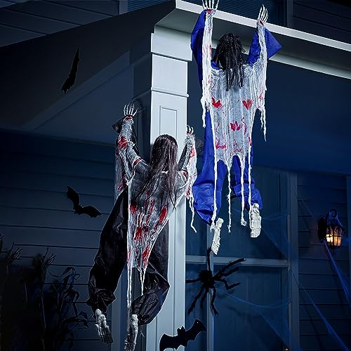47" Halloween Climbing Zombies Wall Decoration 2 Pcs P522209